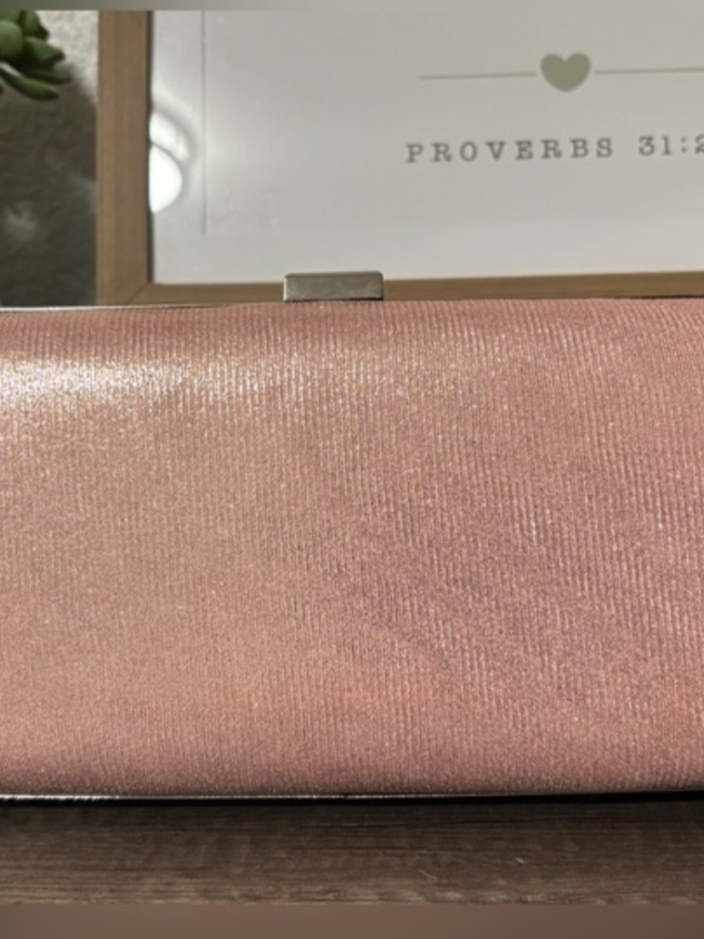 Glitter Evening Clutch in Copper Sparkle - Picture 2 of 8